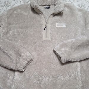 New Balance Women's Zip Up Sweater in Cream